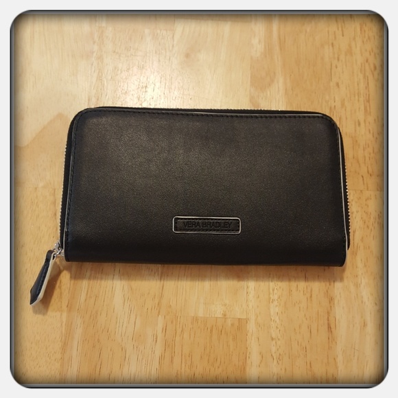 Vera Bradley Handbags - EUC Vera Bradley Black Accordion Wallet